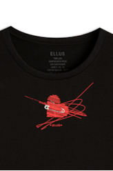 Blusa Hong Kong Pinned Heart Preto