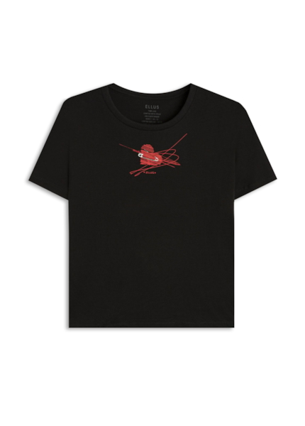 Blusa Hong Kong Pinned Heart Preto