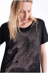 Blusa Horse Shine Preto