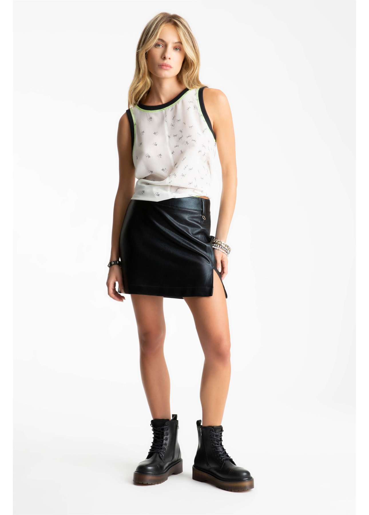 Blusa Insect Sleeveless Estampado