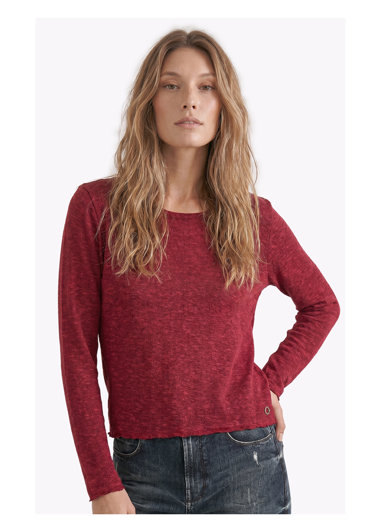 Blusa Jackie Dondo Long Vinho