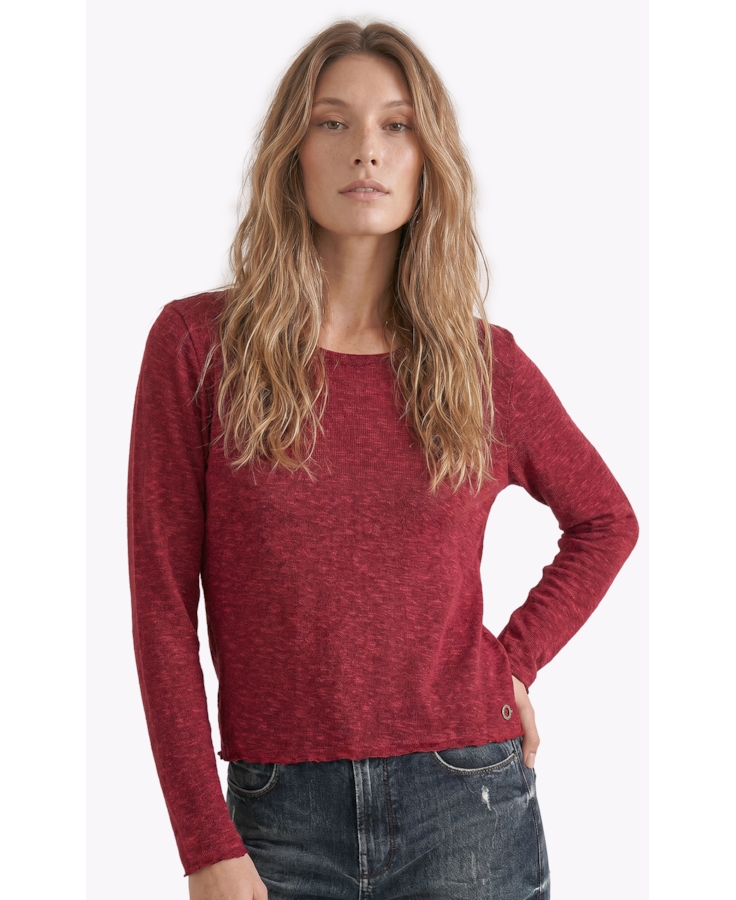 Blusa Jackie Dondo Long Vinho