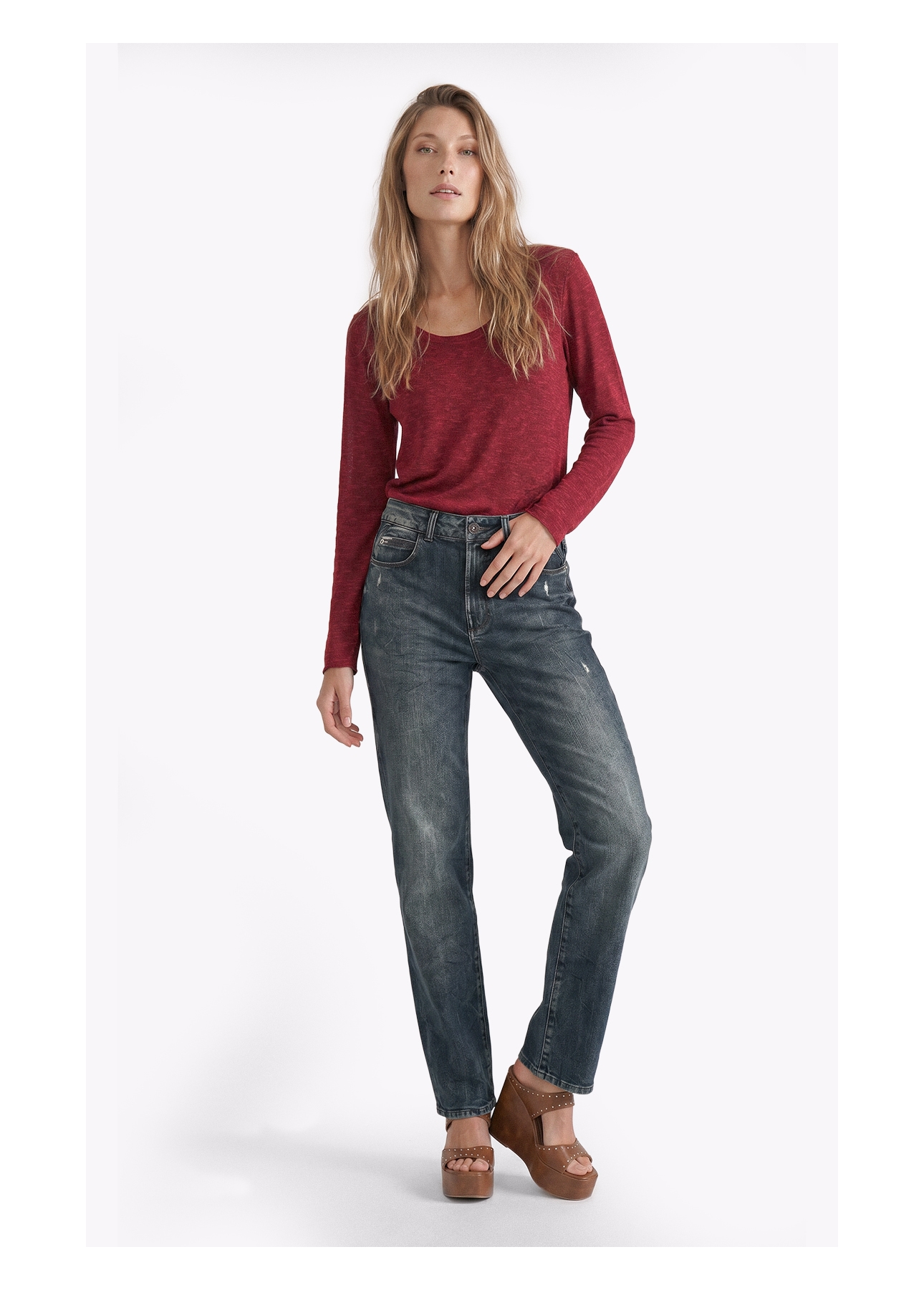 Blusa Jackie Dondo Long Vinho