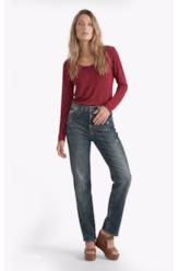 Blusa Jackie Dondo Long Vinho