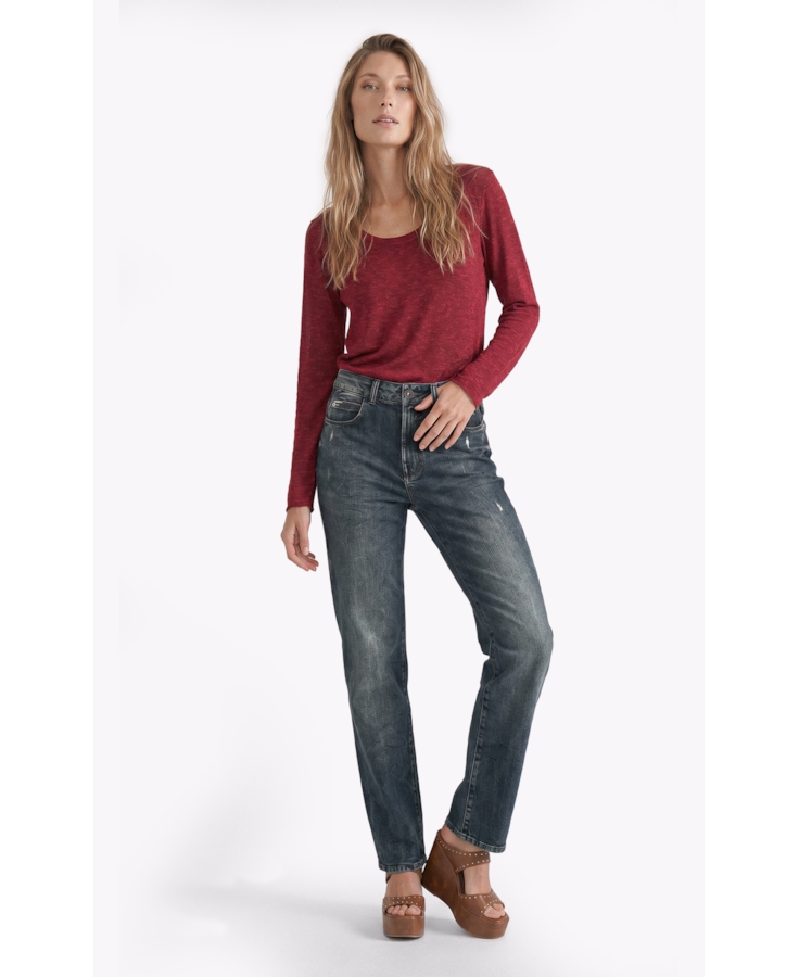 Blusa Jackie Dondo Long Vinho