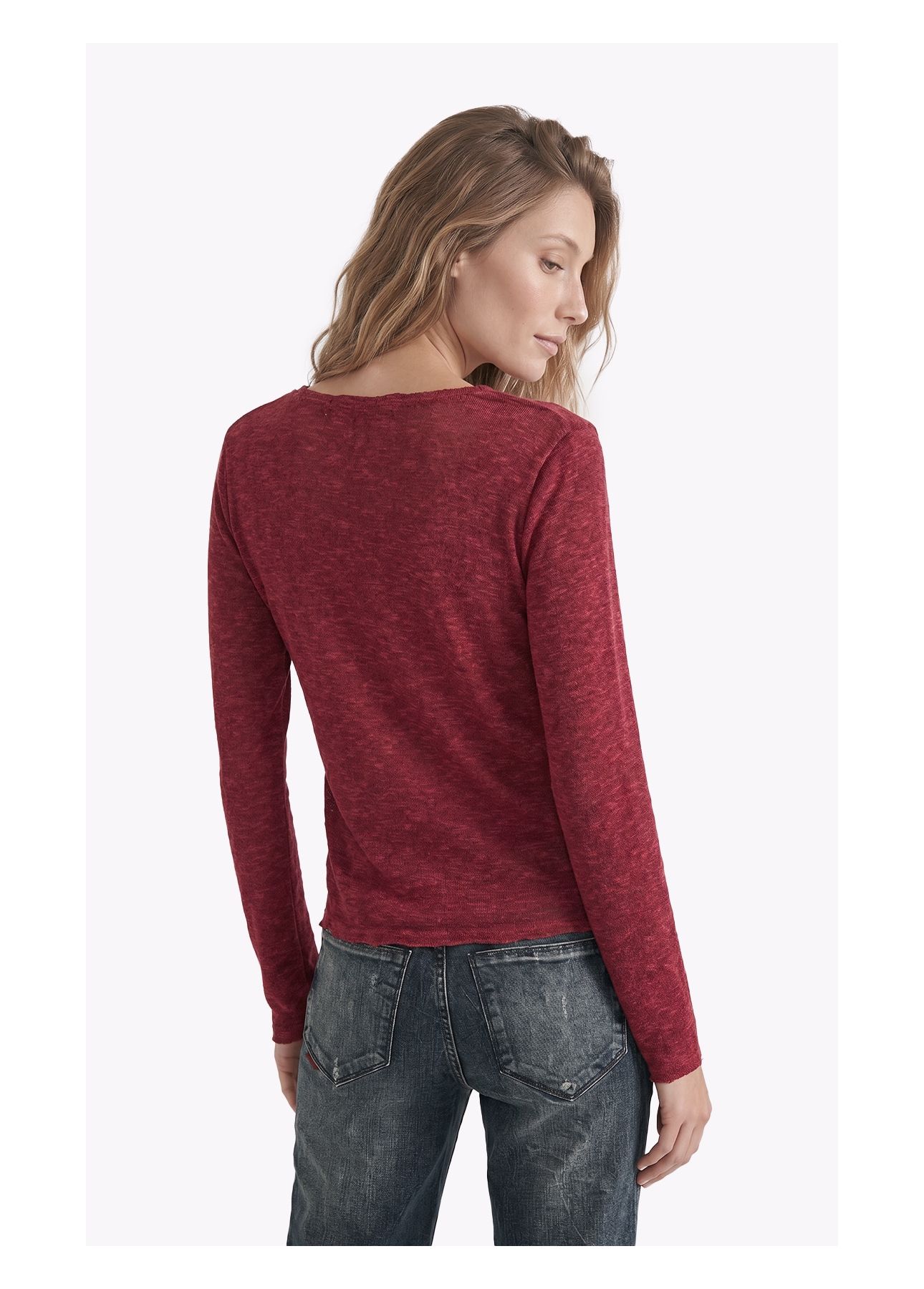 Blusa Jackie Dondo Long Vinho
