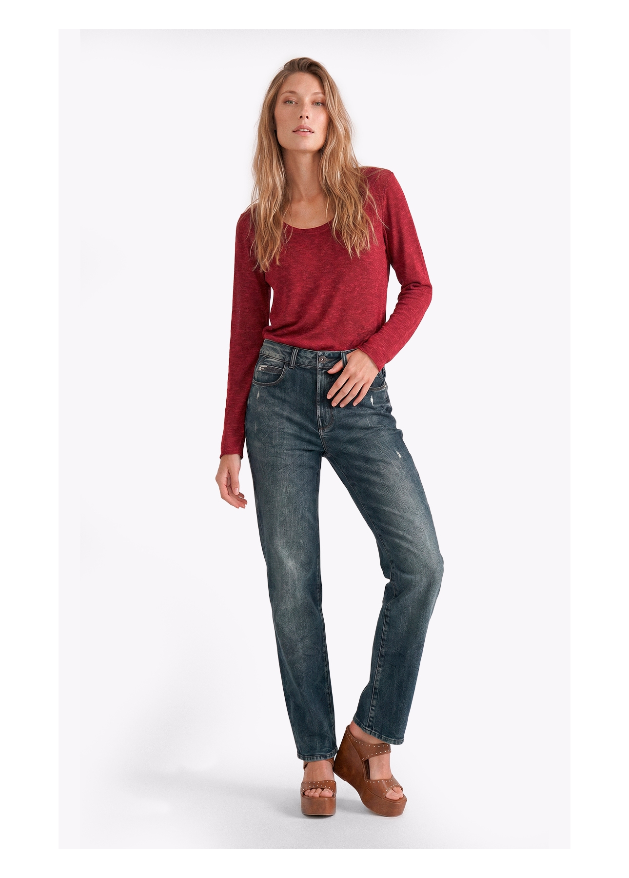 Blusa Jackie Dondo Long Vinho