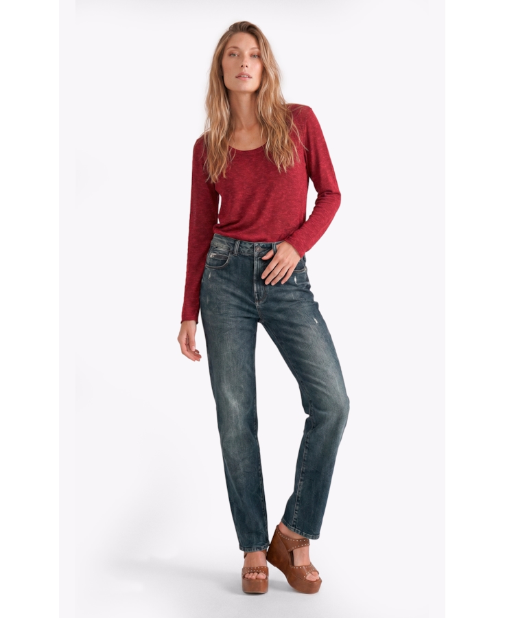 Blusa Jackie Dondo Long Vinho