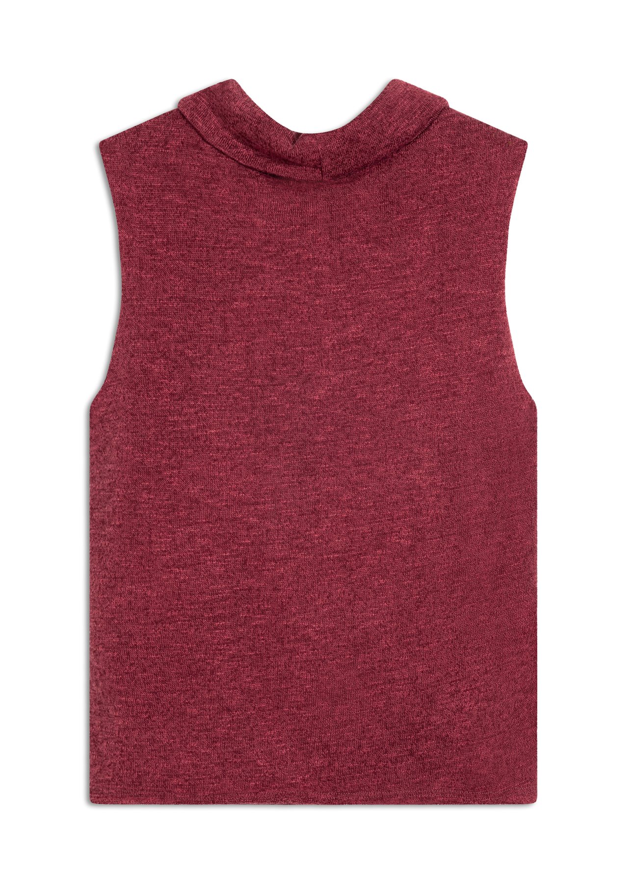 Blusa Jackie High Collar Sleevless Vinho