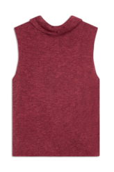Blusa Jackie High Collar Sleevless Vinho