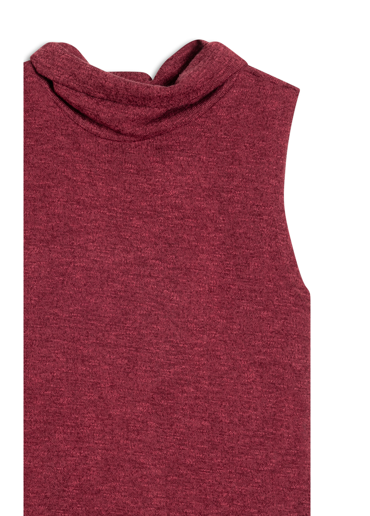 Blusa Jackie High Collar Sleevless Vinho