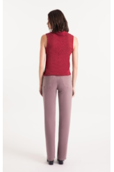 Blusa Jackie High Collar Sleevless Vinho