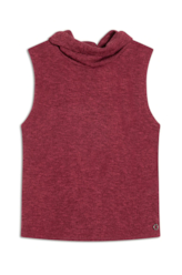 Blusa Jackie High Collar Sleevless Vinho