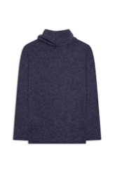 Blusa Jackie High Neck Sweater Dark Navy