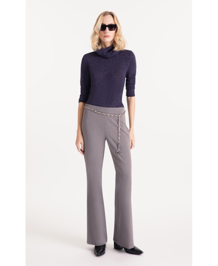 Blusa Jackie High Neck Sweater Dark Navy