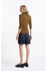 Blusa Jackie High Neck Sweater Verde Militar