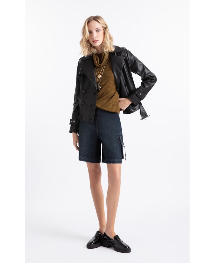 Blusa Jackie High Neck Sweater Verde Militar