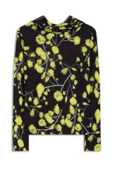 Blusa Jersey Fine Flower Glitch Lemon