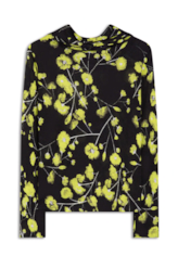 Blusa Jersey Fine Flower Glitch Lemon