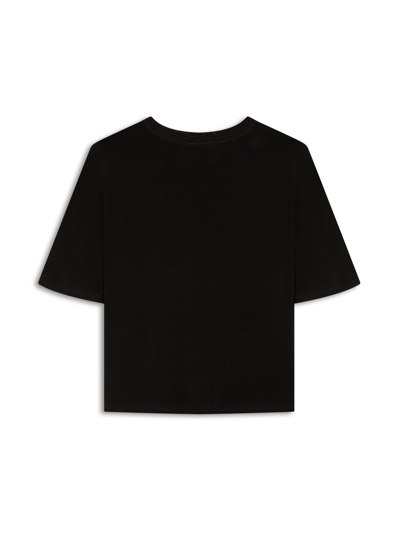 Blusa Jersey Gloss Ruffle Preto