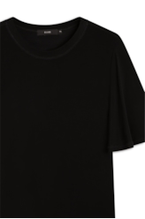 Blusa Jersey Gloss Ruffle Preto