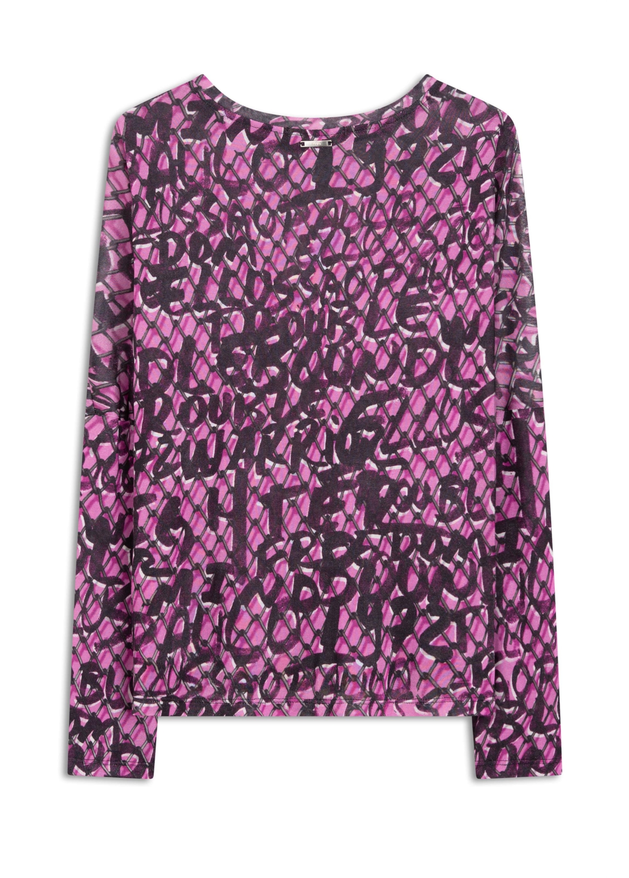 Blusa Jersey Grafiti Oversized Pink