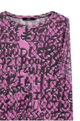 Blusa Jersey Grafiti Oversized Pink