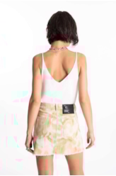 Blusa Jersey  Hearts Knit Branco