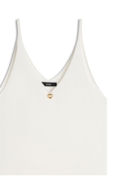 Blusa Jersey  Hearts Knit Branco