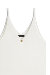 Blusa Jersey  Hearts Knit Branco