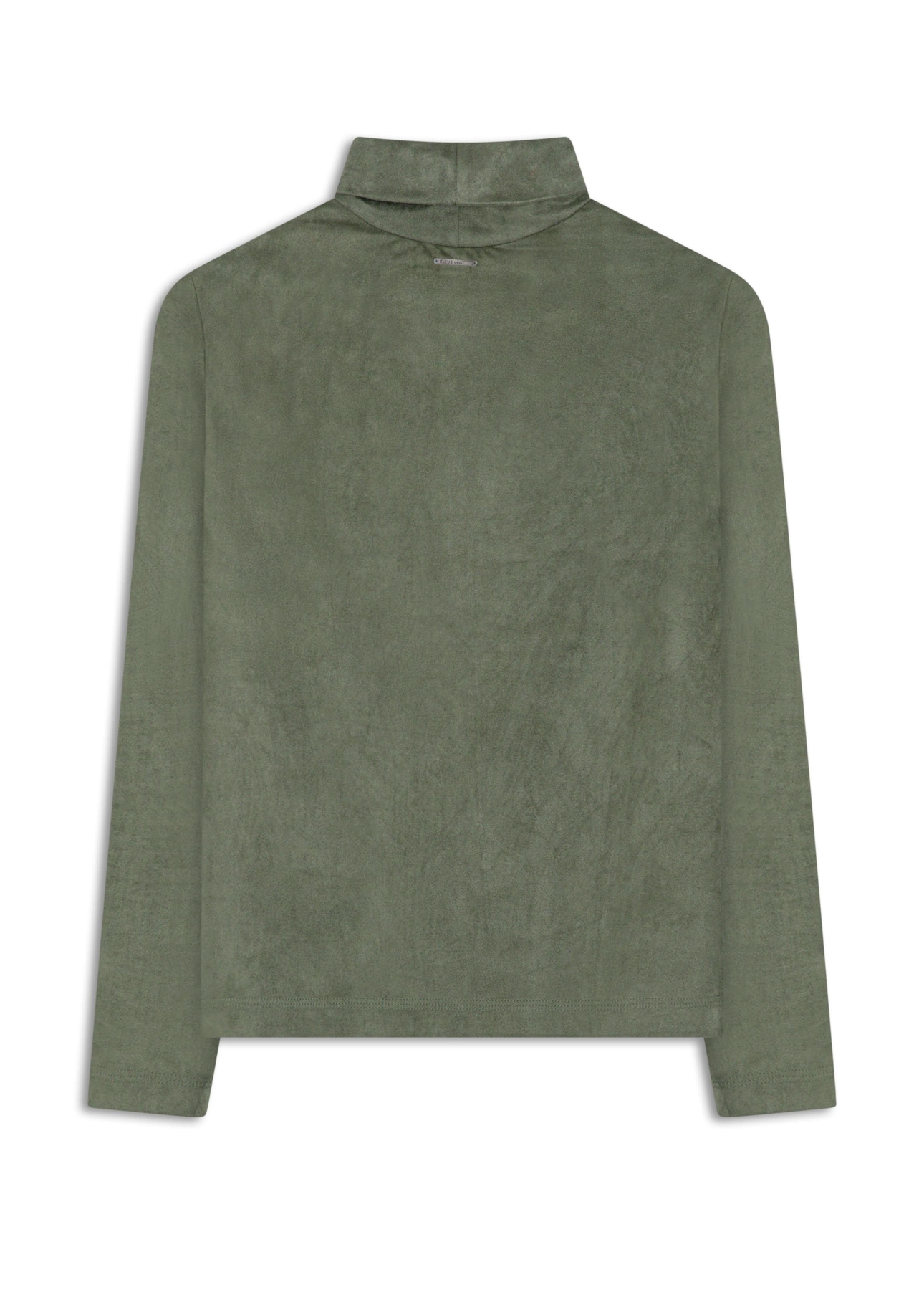 Blusa Jersey High Colar Verde Oliva