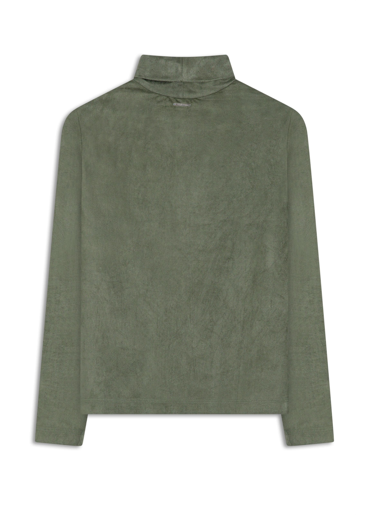 Blusa Jersey High Colar Verde Oliva