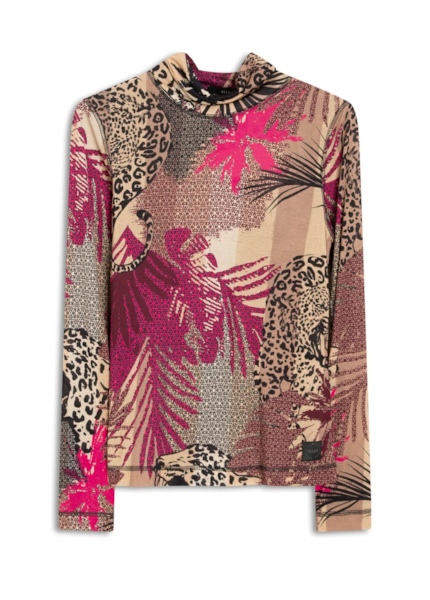 Blusa Jersey Jaguar High Camel