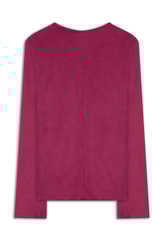 Blusa Jersey Leather Neck Fucsia