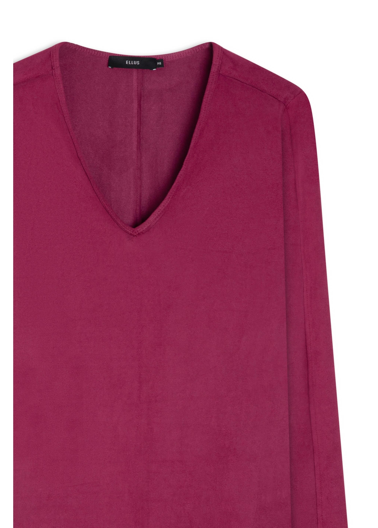 Blusa Jersey Leather Neck Fucsia
