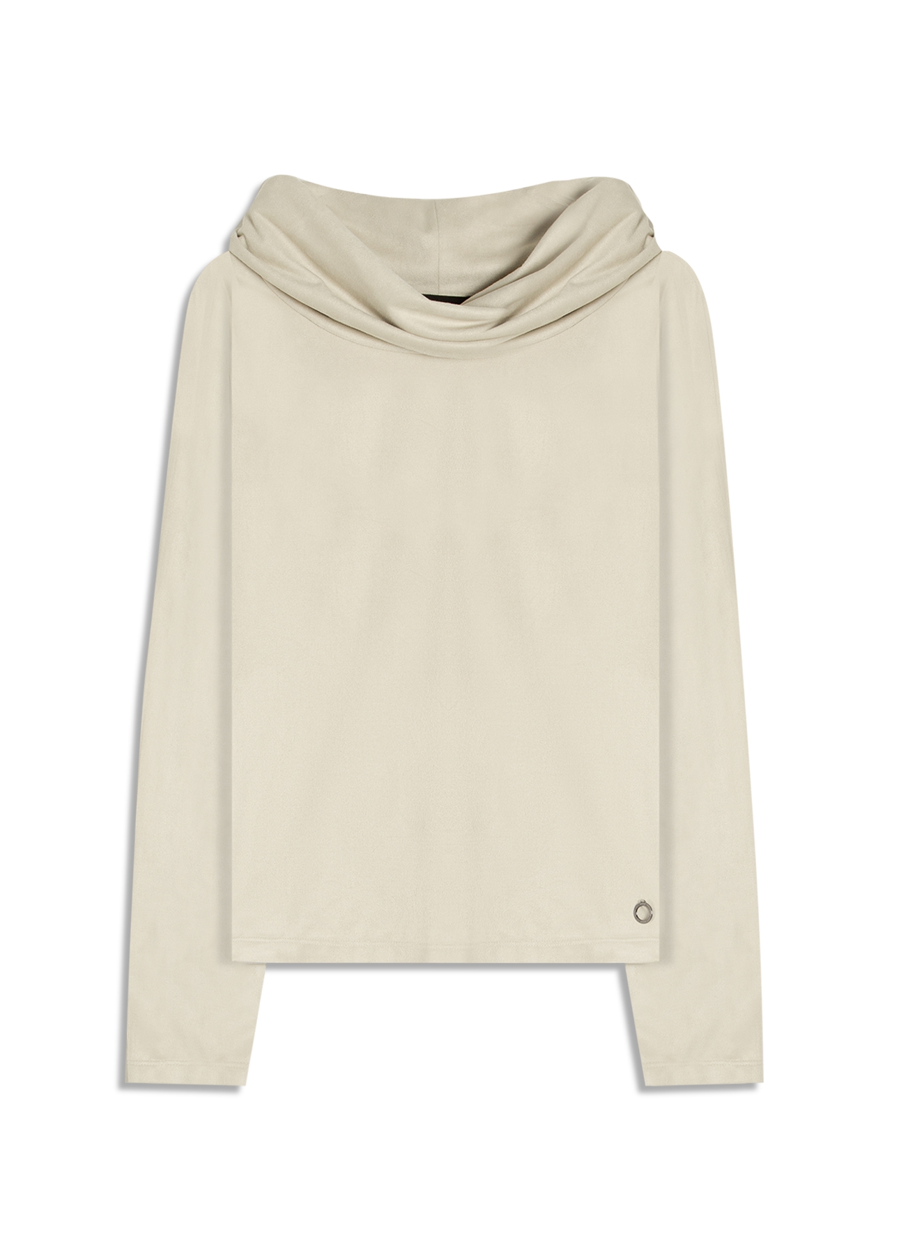 Blusa Jersey Leather Over Collar Sandy