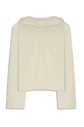 Blusa Jersey Leather Over Collar Sandy