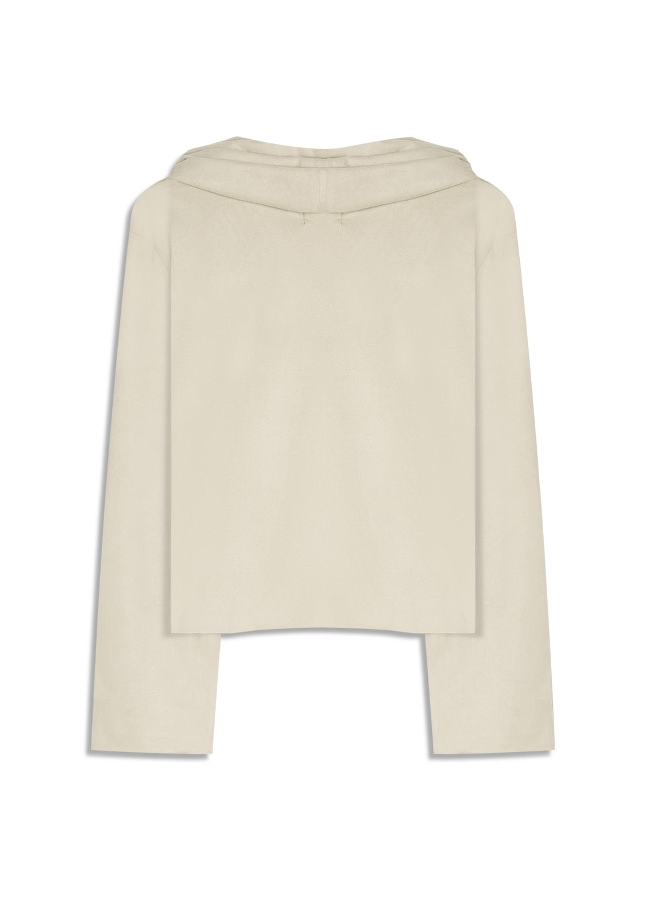 Blusa Jersey Leather Over Collar Sandy