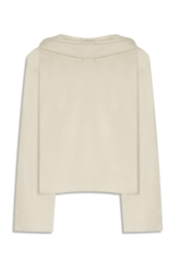 Blusa Jersey Leather Over Collar Sandy