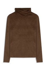 Blusa Jersey Leather Turtlle Marrom