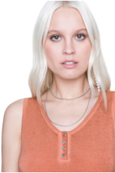 Blusa Jersey Tricot Botoes Sleeveless Terra