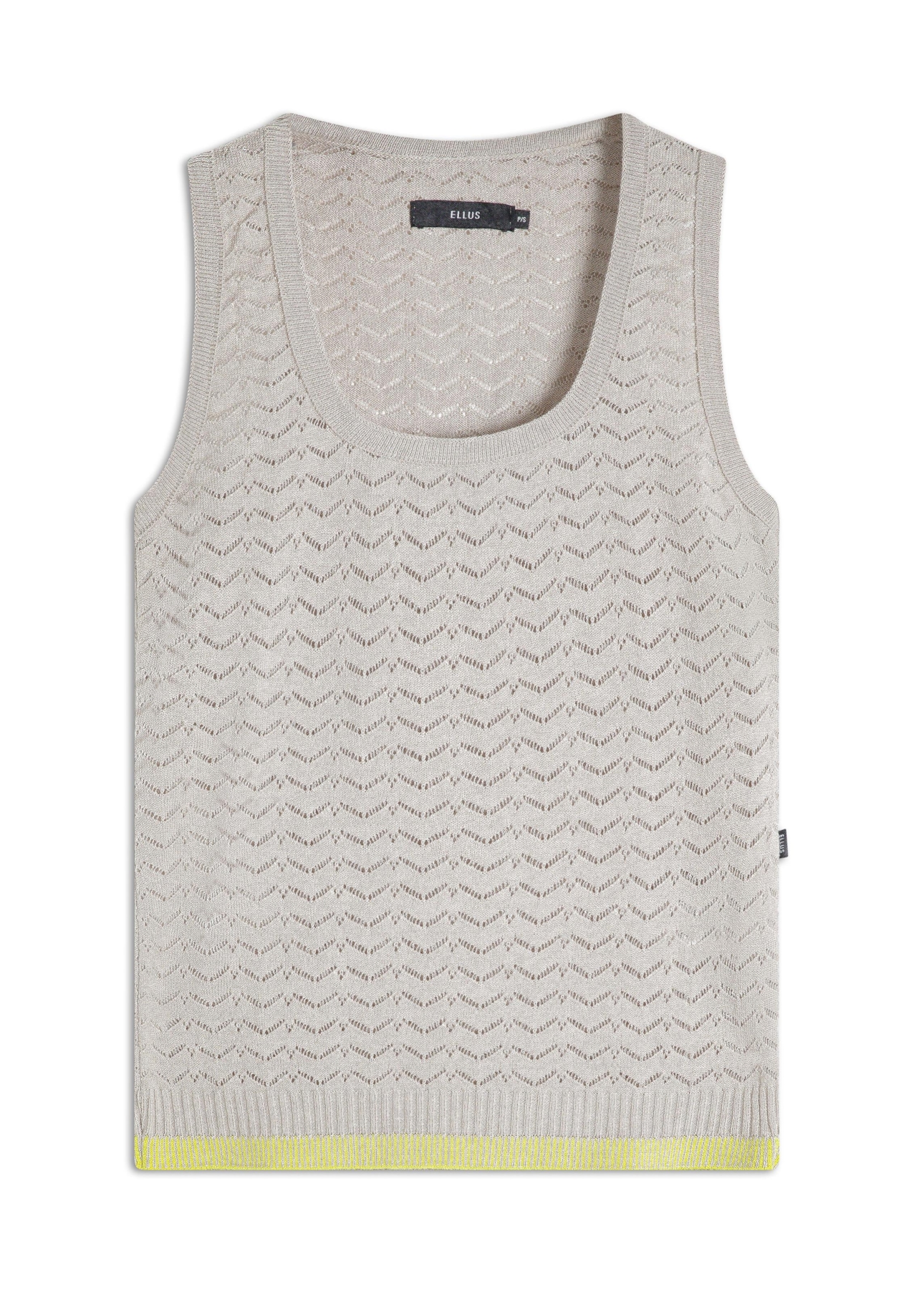 Blusa Knit Piping Natural