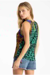 Blusa Knitting Animals Cutting Estampado