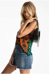 Blusa Knitting Animals Cutting Estampado