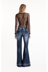 Blusa Lace Gothic Ellus Preto