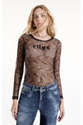 Blusa Lace Gothic Ellus Preto