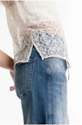 Blusa Lace Saturn Sleeveless Off White