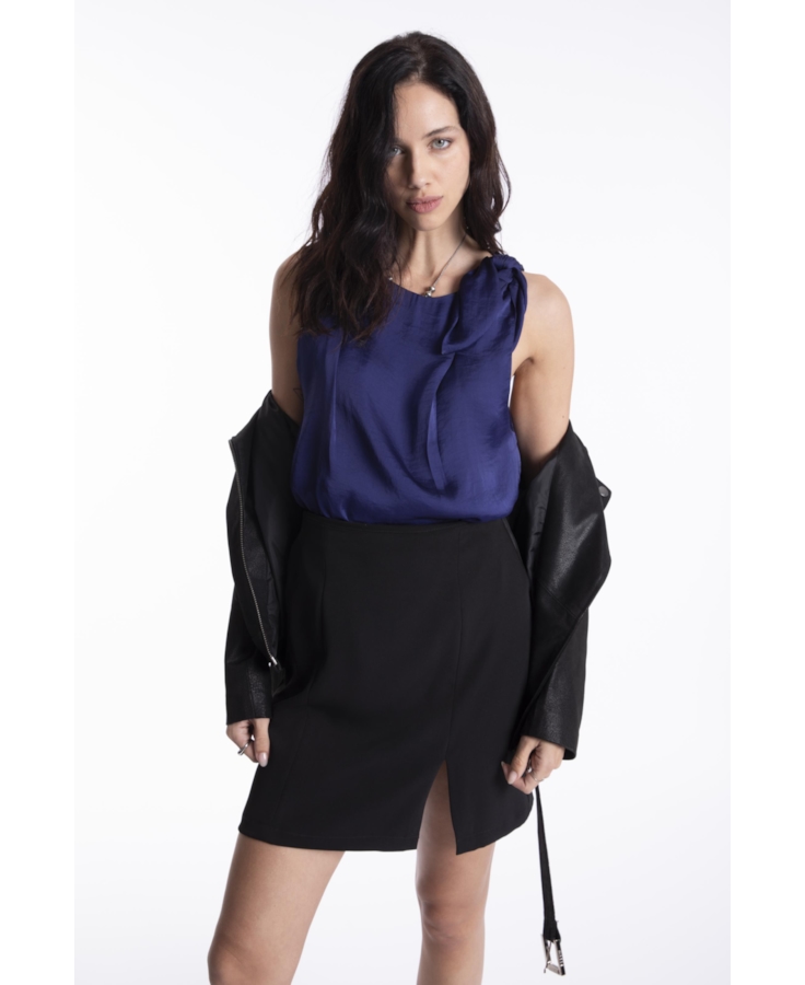 Blusa Lady Broken Bandana Purple Blue