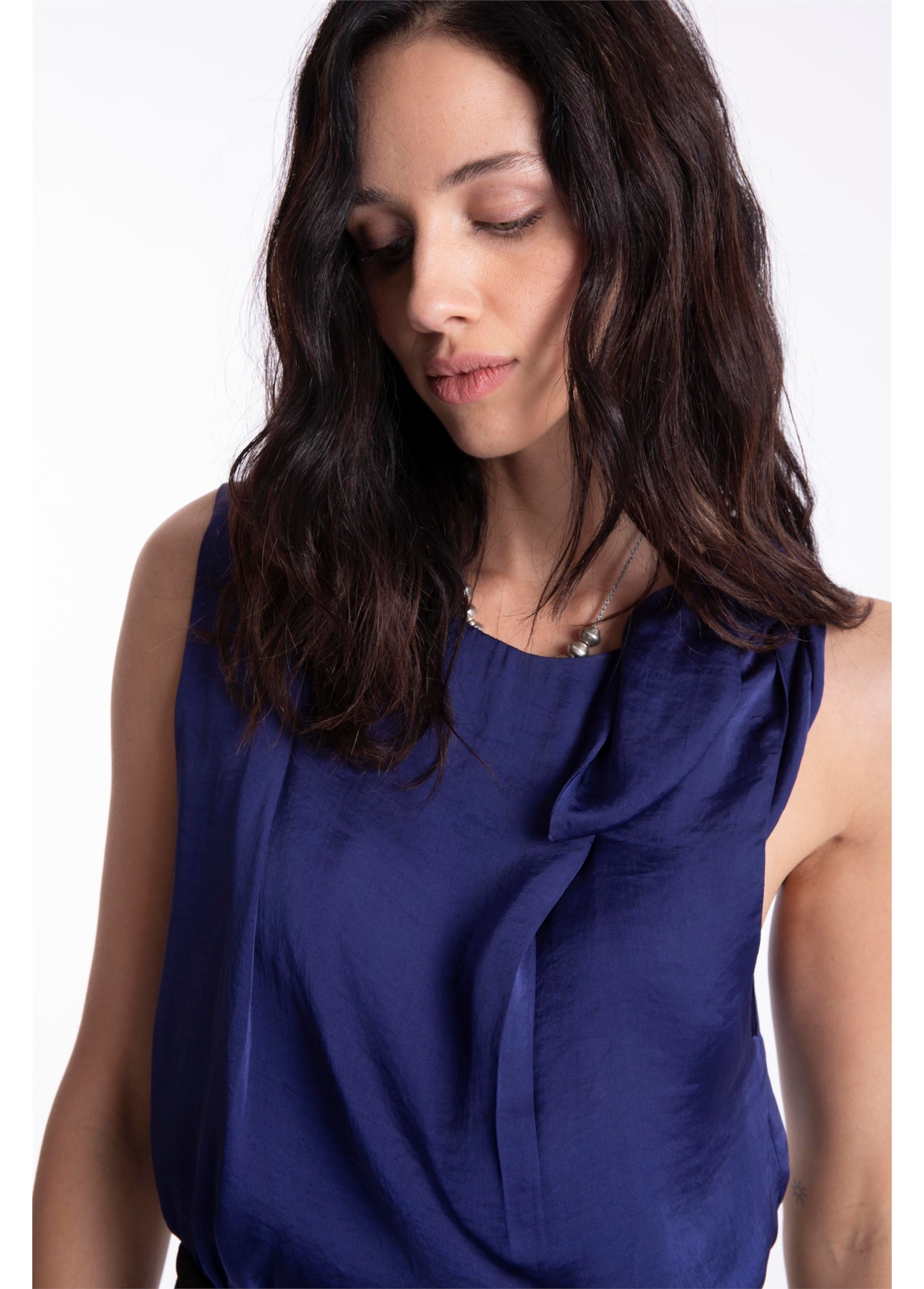 Blusa Lady Broken Bandana Purple Blue