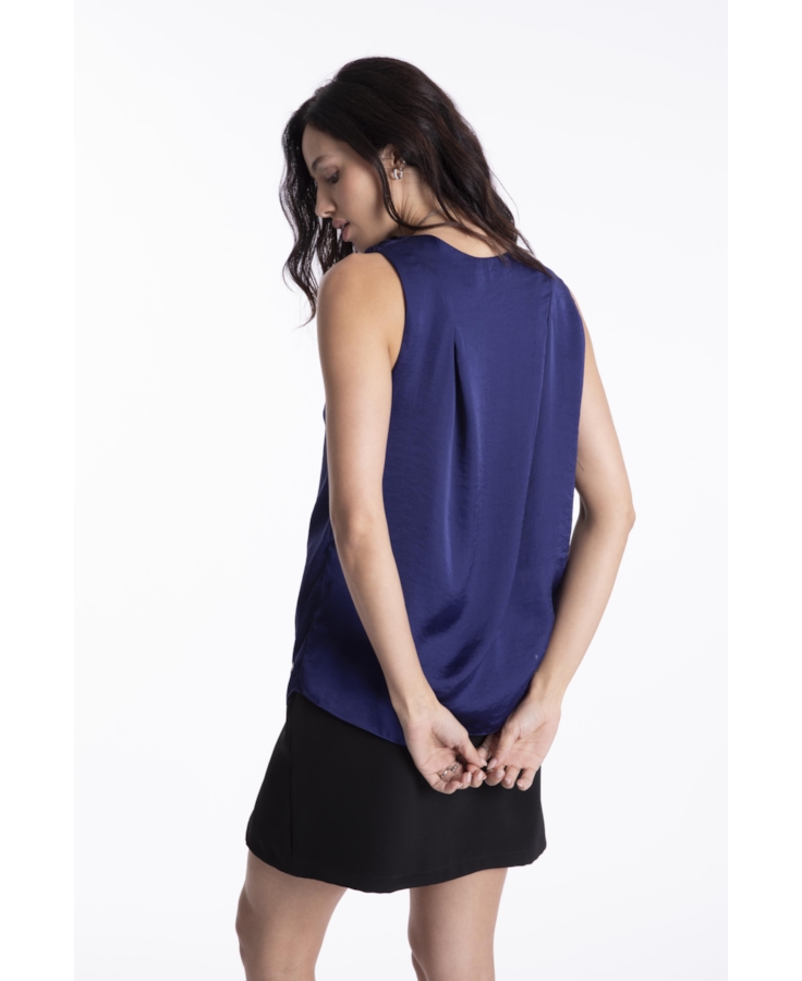 Blusa Lady Broken Bandana Purple Blue